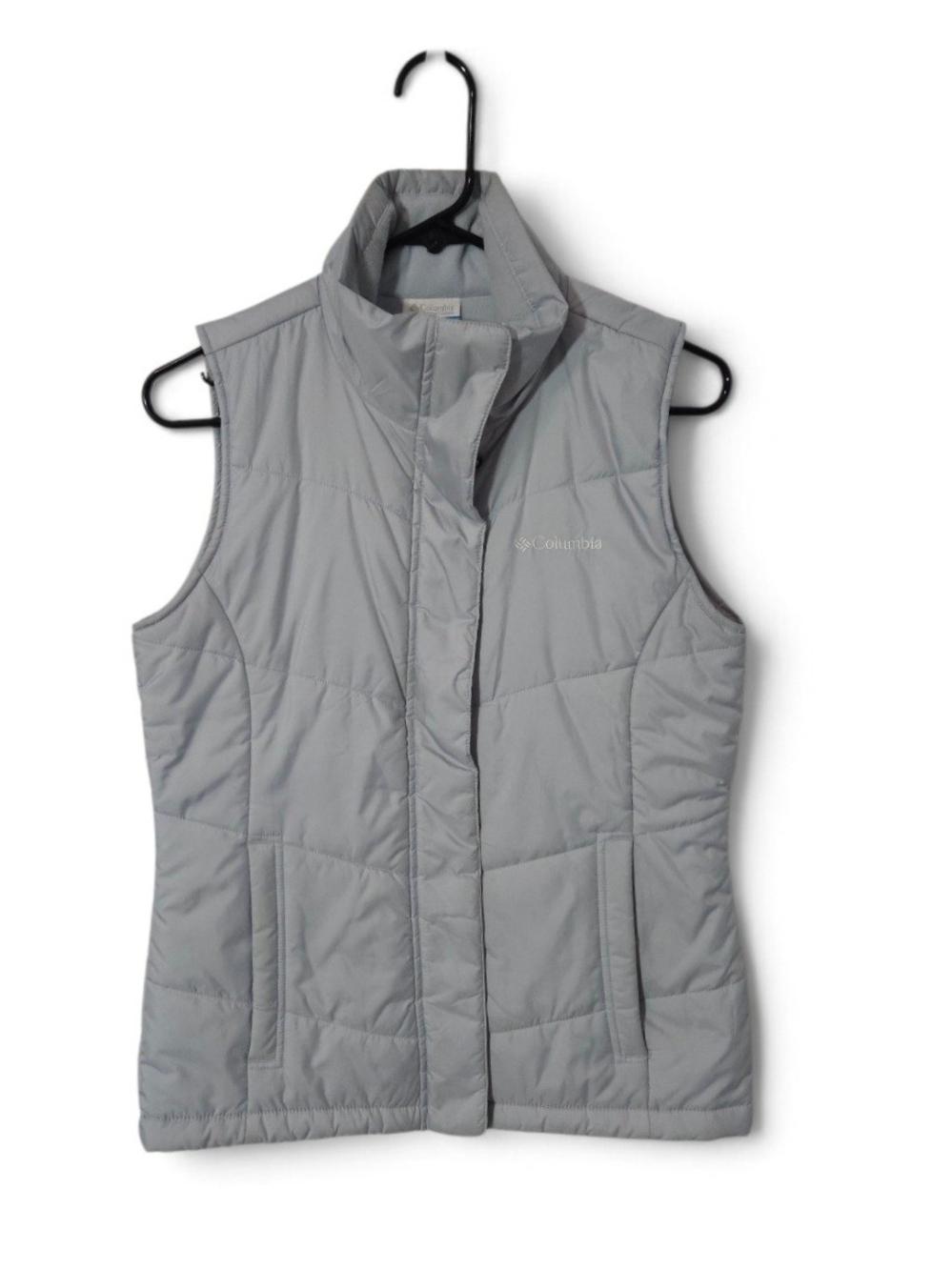 Columbia Women's Light Gray Quilted Packable Vest